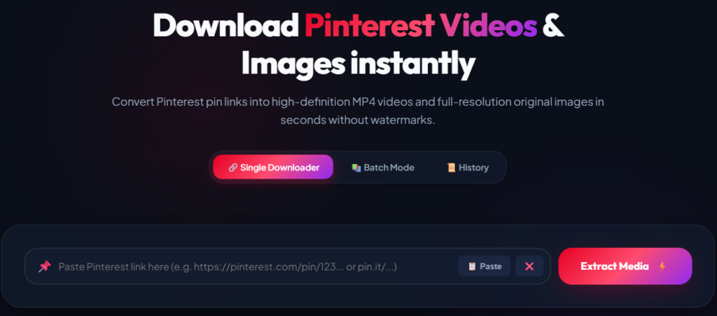 pinterest video downloader